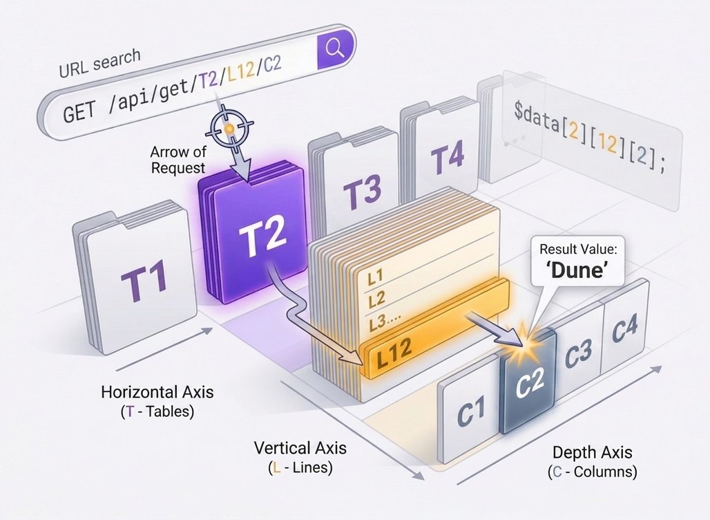 Data as a Coordinate Diagram